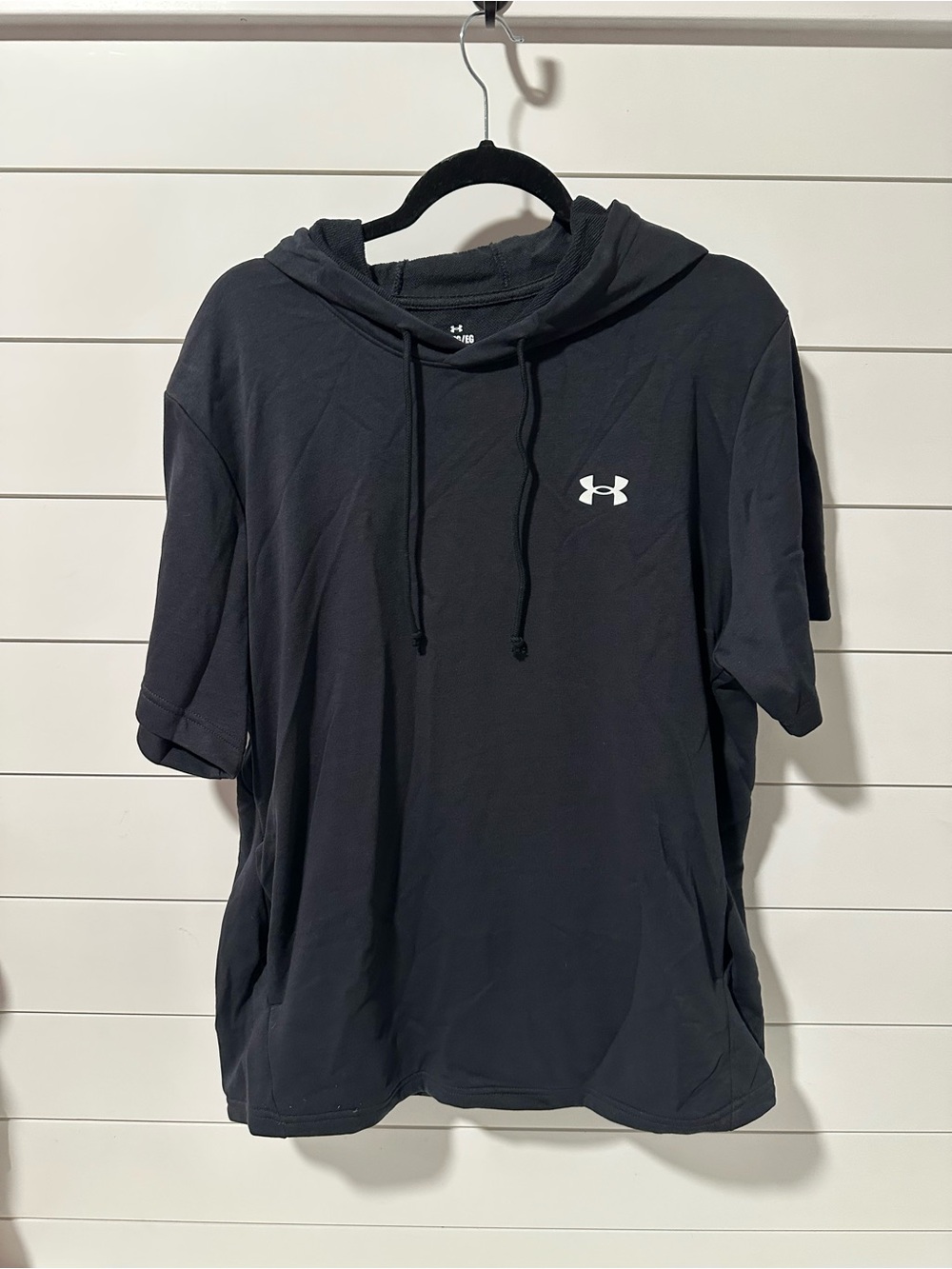 Under Armour Black Short Sleeve Hoodie Pullover